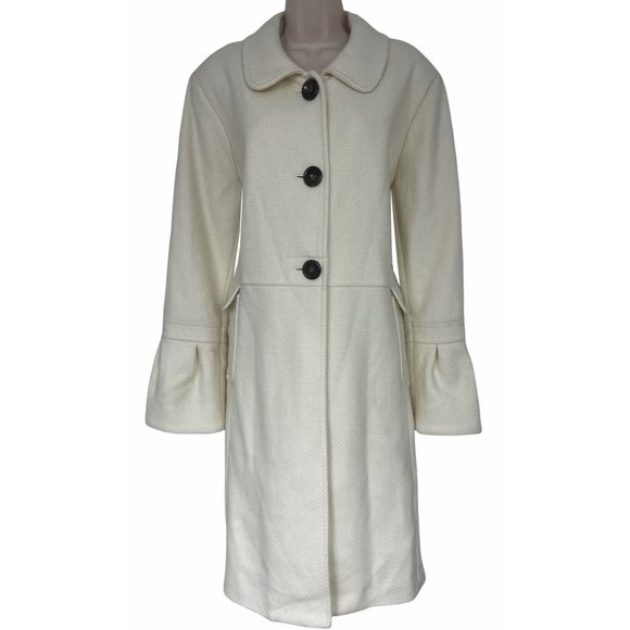 Old Navy Jackets & Blazers - Size XXL 1X 16 NWT CREME/IVORY WOOL-BLEND LONG WINTER COAT Lined PLUS SIZE NEW